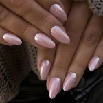 Acrylic Nails Bling Aurora False Nails with Design Stiletto Stick on Nails A… - 2024 | 네일아트, 아크릴 네일, 크롬 네일