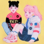 일러스트에 있는 Dahyeon O님의 핀 | 귀여운 예술, 일러스트레이션, 캐릭터 일러스트