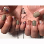 111NAIL 在 Instagram 上发布：“⬜️▫️🔲▪️🖌◻️🌲⚪️🎨 #nail#art#nailart#ネイル#ネイルアート #水彩ネイル #nuance... 