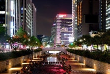 청계천 야경 데이트 코스 / View of Seoul | 도시 배경화면, 한국, 도시