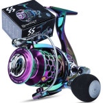 [리뷰] Sougayilang 다채로운 속이 빈 회전 낚시 릴 13 + 1BB 매우 부드러운 | Carretes de pesca, Pesca