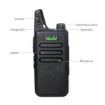 WLN KD-C1 휴대용 2 웨이 라디오 러시아 창고 5 와트 장거리 UHF 무전기 이어폰