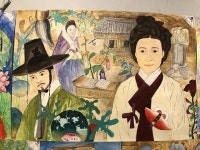 Pin page Instagram의 키작은나무미술(아동미술)학원님: “신사임당 #신사임당 #위인들 #우리나라 위인들 #전시회 #미술교습소 #미술쌤... 