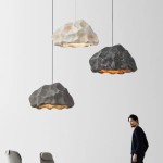 Afralia™ Wabi Sabi Rock Pendant Light for Modern Loft Dining Room - red D52cm / warm light 3000K Pin on Products