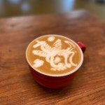 카페쇼 나가시는 분들 화이팅 #art #유니콘 #느린정원 #라떼 #daily #오늘  #latteart...