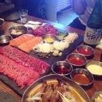 #instafood #hongdae #Korea #sashimi #salmon #beefsashimi #shrimp #withalcohol #먹스타그램 #합정맛집 #육회먹은연… | 연어