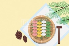 ILL198, 프리진, 일러스트, 가을, 설날, 추석, 선물, 이벤트, 음식, 식품, 기호식품, 디저트, 간식, 후식, 한식, 다과, 다도, 오브젝트, 배경, 그림자... 
