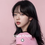 AI 모델로 홍보하는 하파크리스틴(Hapa Kristin) 신상 렌즈