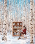애뽈 on Instagram: “빼곡히 자란 자작나무 숲 한가운데 작은 도서관이 있습니다. 깊어진 겨울, 마음의 온기를 채우는 책을... 
