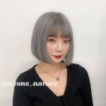 단발 애쉬그레이염색 ♬