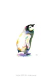 Penguin #001 | 캐릭터 스케치, 오일 파스텔 드로잉, 크레용 그림