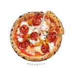 그림 #그림스타그램 #일러스트 #일러스트레이션 #푸드일러스트 #드로잉 #스케치 #pizza #art #artwork… | 음식, 피자, 음식 일러스트