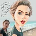 요한슨 그리기~♡ 이미지참고는 pinterest #스칼렛요한슨 #scarlettjohansson #팬아트 #그림루틴 #캐리커쳐 #캐리커처... 