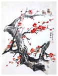 한국화에 있는 금자 한님의 핀 | 그림, 난초, 벚꽃나무