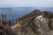 [통영여행] 사량도 지리산 산행코스 지도 (출렁다리, 지이망산)