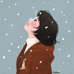 SINANA 시나나 on Instagram: ❄️ | 심플한 그림, 캐릭터 일러스트, 그림