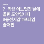 ☕ 작년 어느멋진 날에 올린 도안입니다 #동전지갑 #프레임 출처핀 - 2020 | 동전 지갑