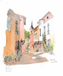 좋아요 1,113개, 댓글 32개 - Instagram의 Allan Kirk(@tarnincolour)님: Rue Des Recureurs, Durfort. #drawing #sketchbook... 