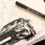 데일리 #일상 #일러스트 #만화 #웹툰 #자동차 #g70 #제네시스g70 #드로잉 #손그림 #스케치 #dailydrawing #drawing #draw #mangadrawing #manga... 