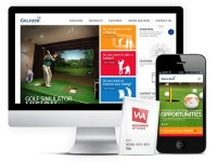 Web PORTFOLIO - MEDIA4TH ONE 골프존 영문 웹사이트 구축 | Web portfolio, Portfolio, Web layout