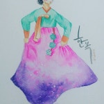 소녀일러스트 #일러스트 #수채화일러스트 #수채화 #수채 #낙서장... 낙서쟁이 #우주일러스트 #좋아요댓글선팔더럽 #선팔하면맞팔 #감성일러스트