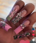 Pin by ⠀ on ㅤㅤㅤㅤㅤㅤㅤㅤㅤㅤㅤ | Acrylic nails, Long acrylic nails, Hard nails
