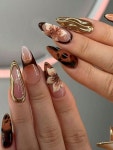 French Almond Tip Nails For Woman Girl Daily Work Festivals Party Use 24개 긴 아몬드 3d젤네일 꽃 네일 디자인 프렌치 팁 Press... 