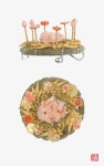 나스첸카 [[나스첸카] 서울의 강강수월래 _ 산호 브로치 옥 한복 브로치 Unique Korean traditional jewelry] [[나스첸카]... 
