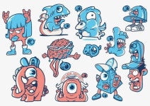 캐릭터디자인에 있는 ane 존님의 핀(이미지 포함) | 일러스트레이션, 이모티콘, 캐릭터 디자인