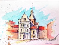 Pin by 임윤희 on 어반스케치 | Drawings, Watercolor pictures, Painting
