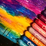 Oil pastel drawing에 있는 핀