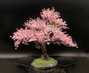 Cherry blossom tree sculpture of beads Cherry blossom tree sculpture of beads | Tree sculpture, Bonsai art, Trees to plant