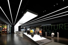 gogoro flagship @ Taipei lighting design by Concept Lighting Design Consultants Inc. | 천장 디자인, 부스 디자인, 디자인