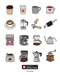 에스커피숍(coffeeshop) | [Sticker] Coffee Shop Sticker｜커피숍 스티커