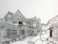 #은평한옥마을 선향제 #pendrawing #pen #drawing #sketch #dailydrawing #art #スケッチ #펜드로잉 #드로잉 #그림 #스케치... 