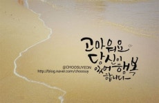 캘리그라피감성글귀♡카톡프로필사진글귀