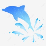 파란 돌고래 장식, 파란 돌고래 장식, 창의성, 대양 PNG 일러스트 및 PSD 이미지 무료 다운로드 - Pngtree