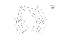 STUDYCADCAM 2D CAD 연습 278 (PDF) - Payhip in 2024 | Autocad isometric drawing, Technical drawing, Isometric drawing