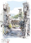 Sketches in Japan에 있는 yosnakazaki님의 핀 | 어반 아트, 집 그림, 수채화 스케치