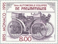 First automobile with pneumatic tires of the Michelin brothe(이미지 포함)