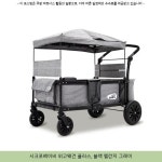 255660원 ☞ 시크포베이비 위고웨건 플러스, 블랙 멜란지 그레이 ☞ #시크롤리팝유모차 #리틀시드유모차이너시트