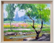 #야외스케치 ~ #순천국제정원박람회~1/ 2023 .6.17 /Oil Painting #YouTube@shin-jaeheung (신재흥) #음성군 #풍경화 #갤러리 #유화강의