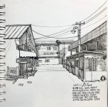 따보ㅇ에 있는 진선 박님의 핀 | 풍경화, 어반 아트, 어반 스케쳐스