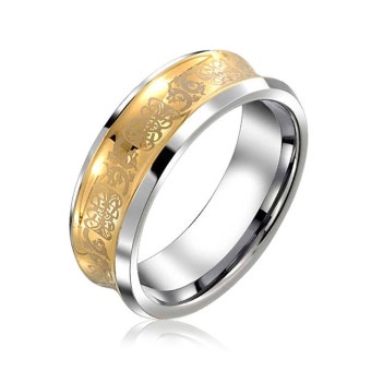 Pin by 성연 김 on 컨케이브밴드 | Dragon wedding bands, Wedding ring bands, Tungsten wedding bands