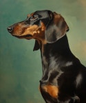 Dachshund Fine Art Print | Etsy Dachshund Fine Art Print | Etsy - 2024 | 그림