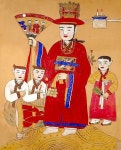 Mushindo Mudang Spirit with attendants 황해도 Mushindo Mudang Spirit with attendants 황해도 | Korean painting, Korean art, Shaman