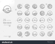 Pin by 승현 주 on 포토존 in 2021 | Waves line, Sea waves, Line art