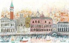 Pin by Studio jb on 수채화 과슈 초급 | Italy art print, Venice painting, Painting