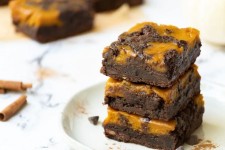 Grain-Free Pumpkin Cheesecake Brownies in 2023 | Grain free cookies, Pumpkin cheesecake, Pumpkin cheesecake brownies