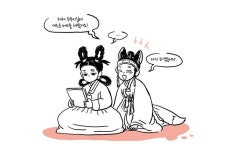 「세번째 컷 귀걸이 안그렸다...?? 」파다닭の漫画